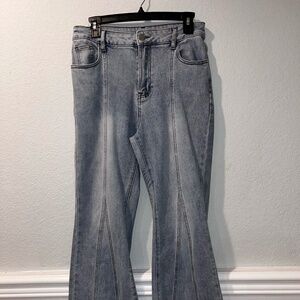 Bootcut Wide-Leg Jeans
